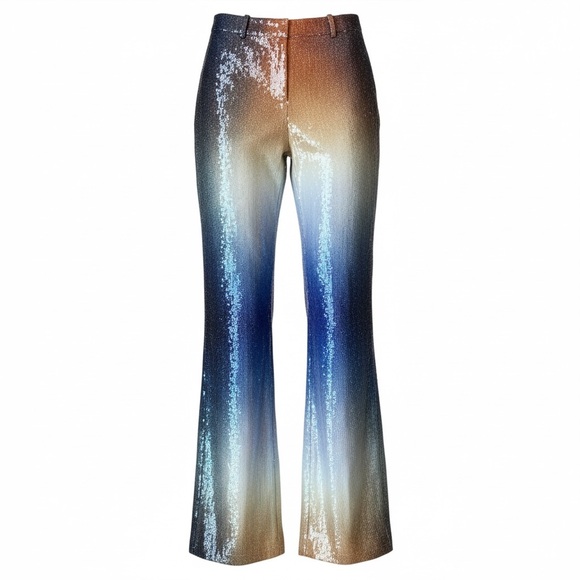 PRISCAVERA Pants - PRISCAVera Sequin Ombré Flare Pants size small